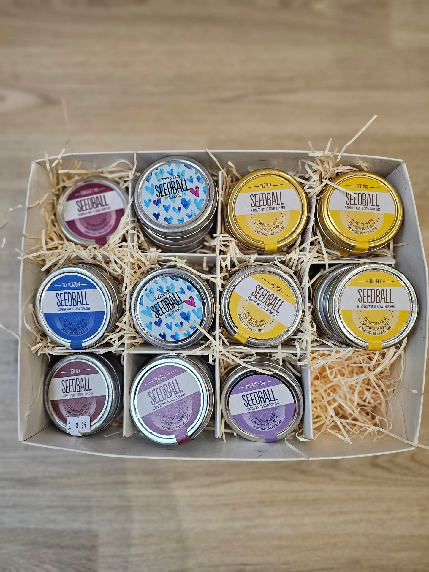 Forij assorted wildflower seedball tins FOR004 - eco-friendly gardening gift