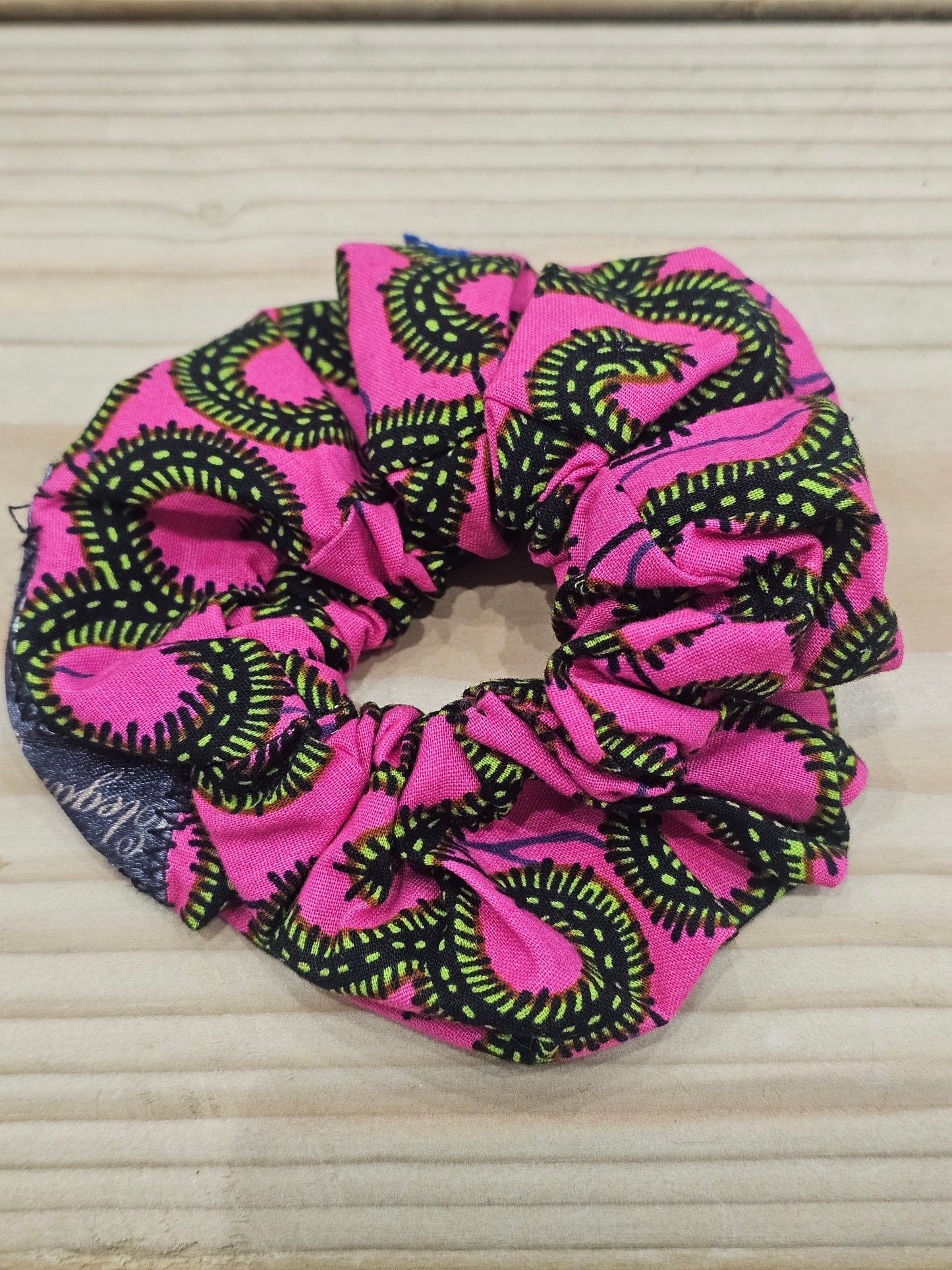 African print scrunchies