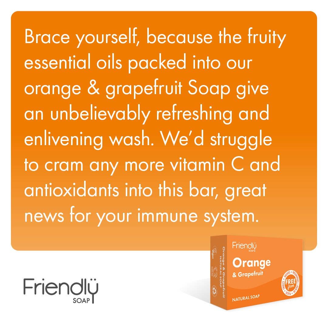 Friendly Soap - Orange & Grapefruit Eco Friendly Soap Bar