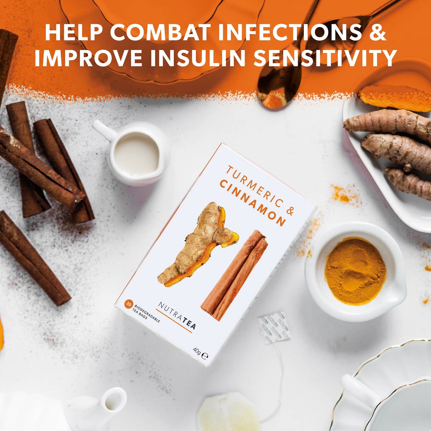 NutraTea - Turmeric & Cinnamon Herbal Tea