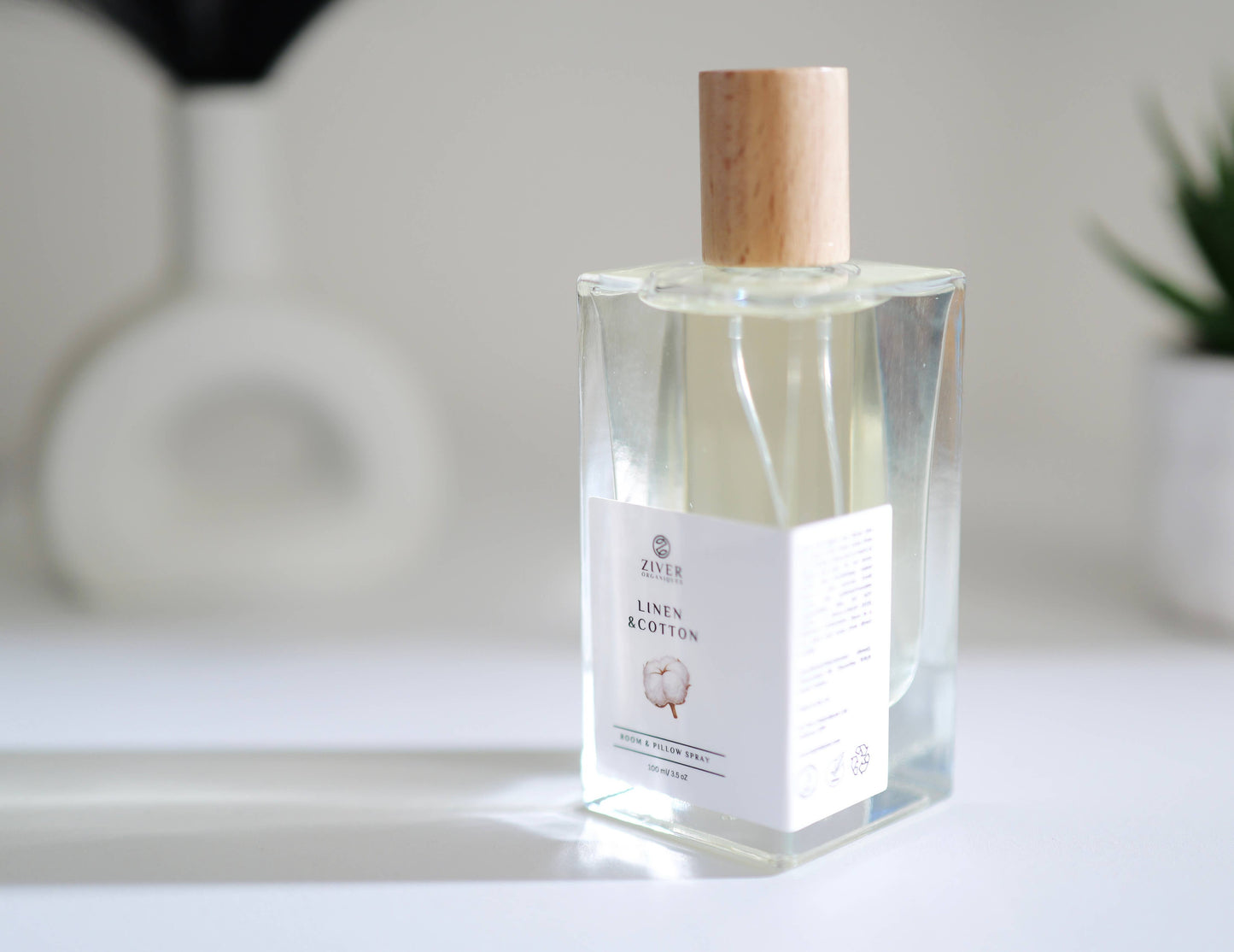 Ziver Organiques - Natural Room & Linen Spray | Fresh Linen and Cotton