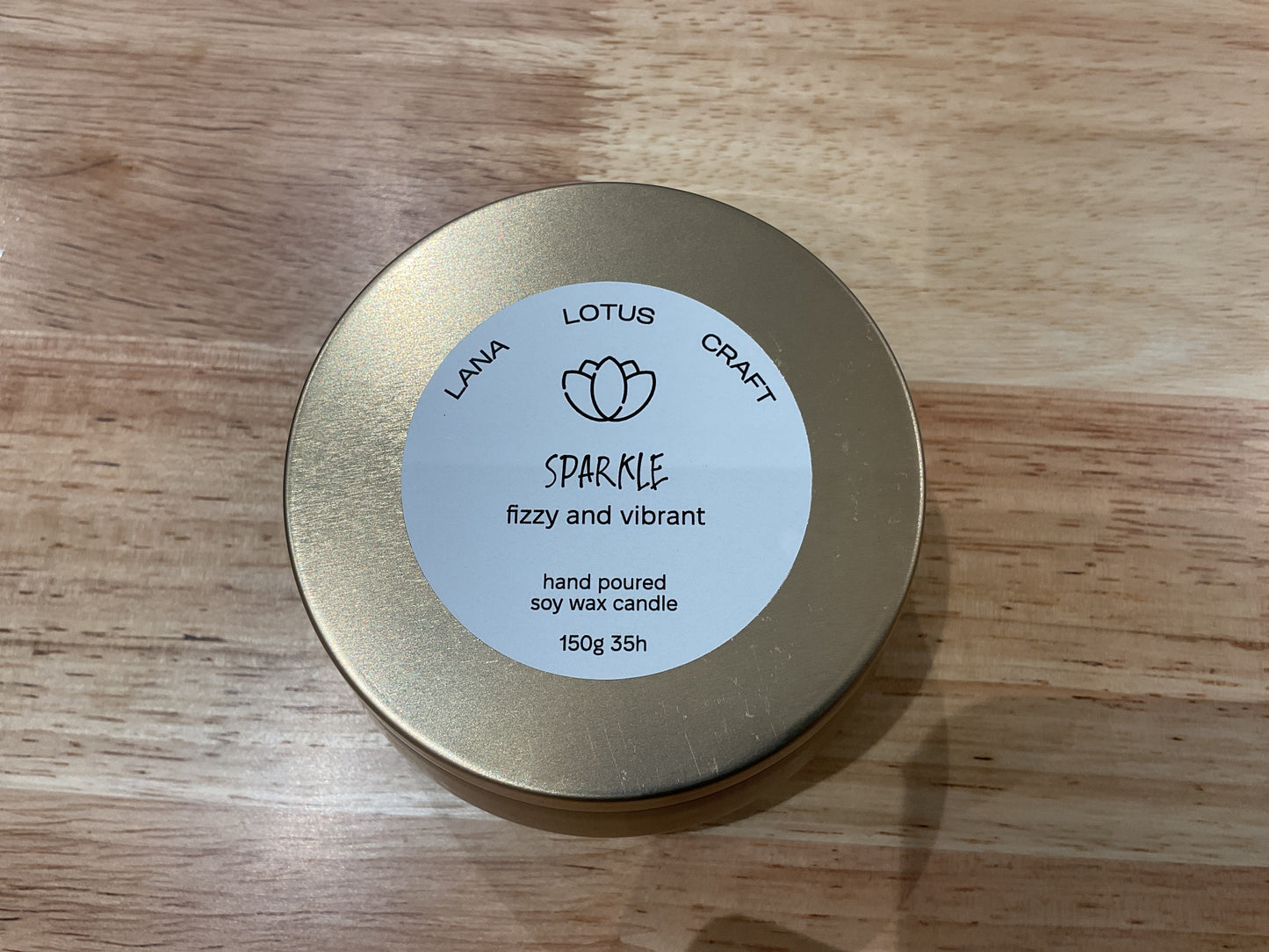 Lana Lotus Craft - "Sparkle" Handmade Scented Soy Wax Candle LLC011