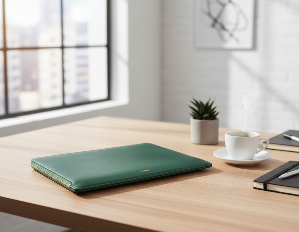 Deep Emerald Green Laptop Sleeve