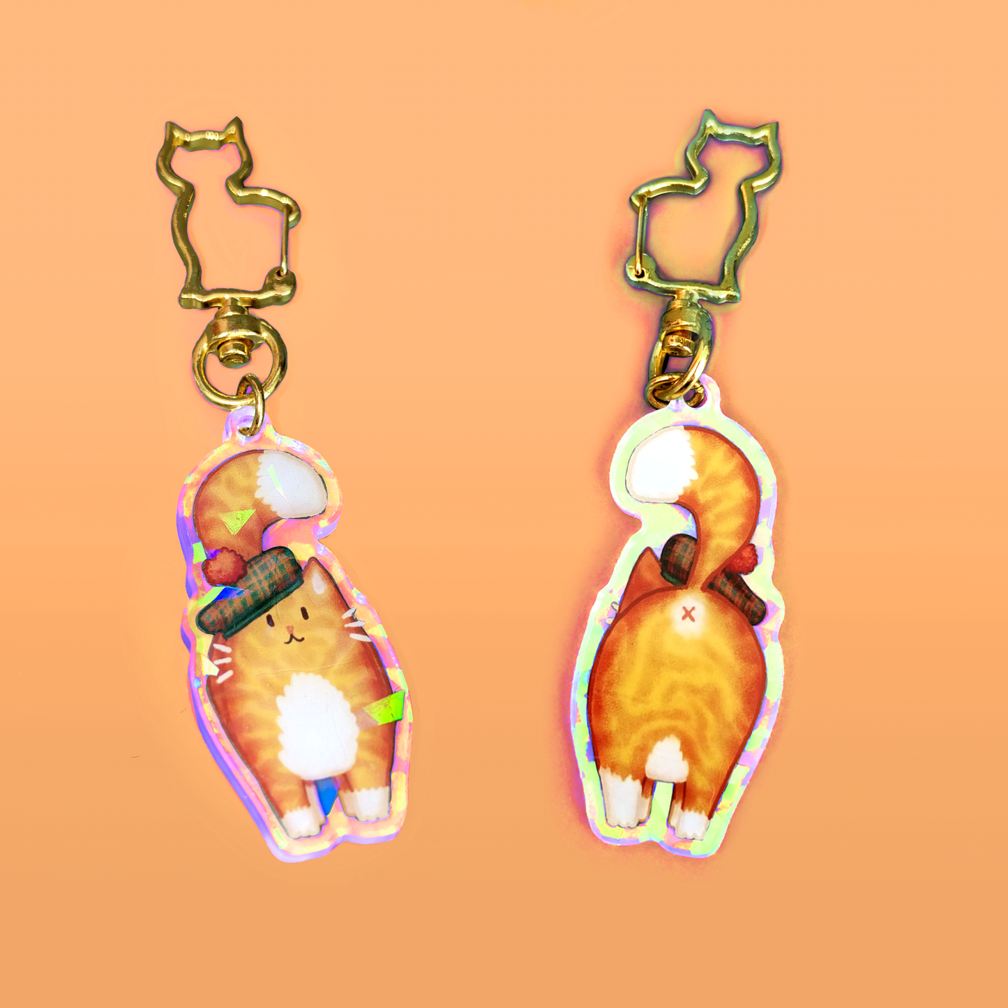 Ginger Cat Keyring