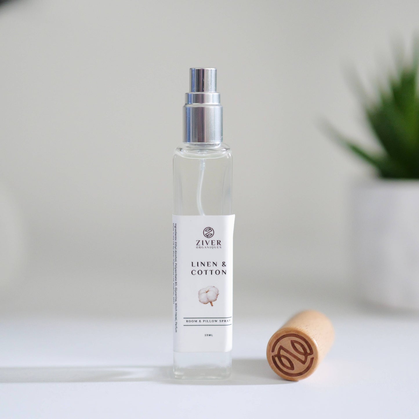 Ziver Organiques - Natural Room & Linen Spray | Fresh Linen and Cotton