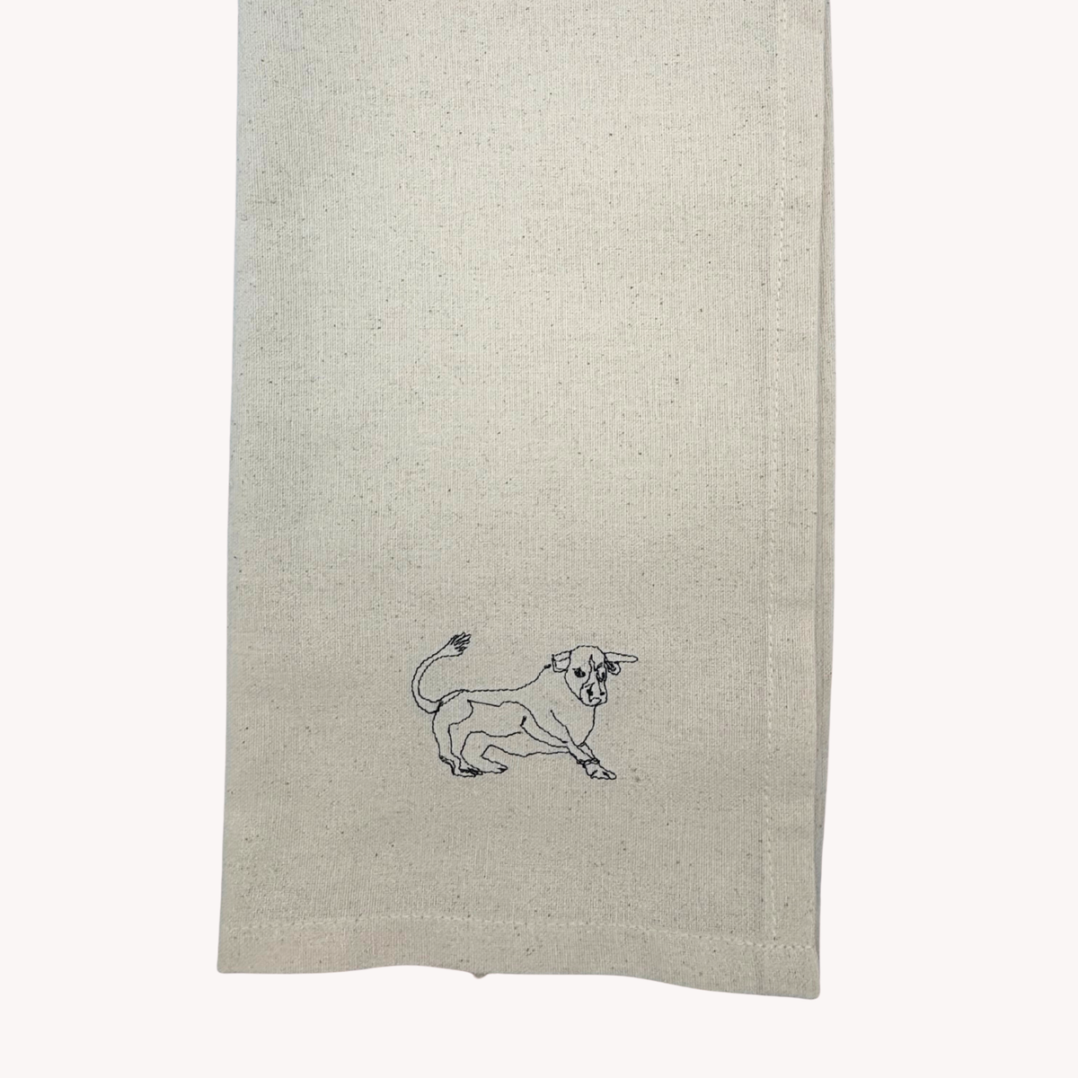 Threads by Jen - Bull Tea towel - TBJ007