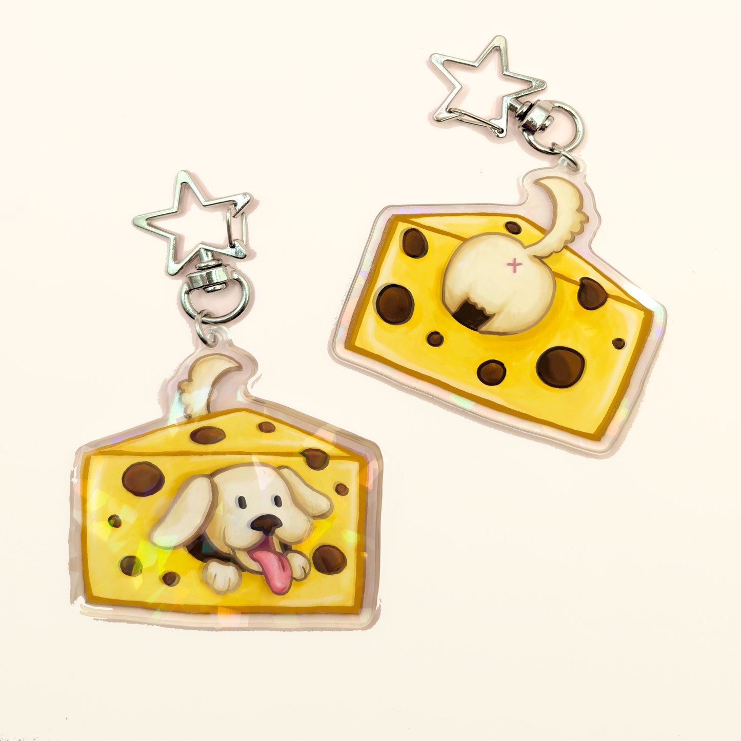 Cheese Dog Keyring