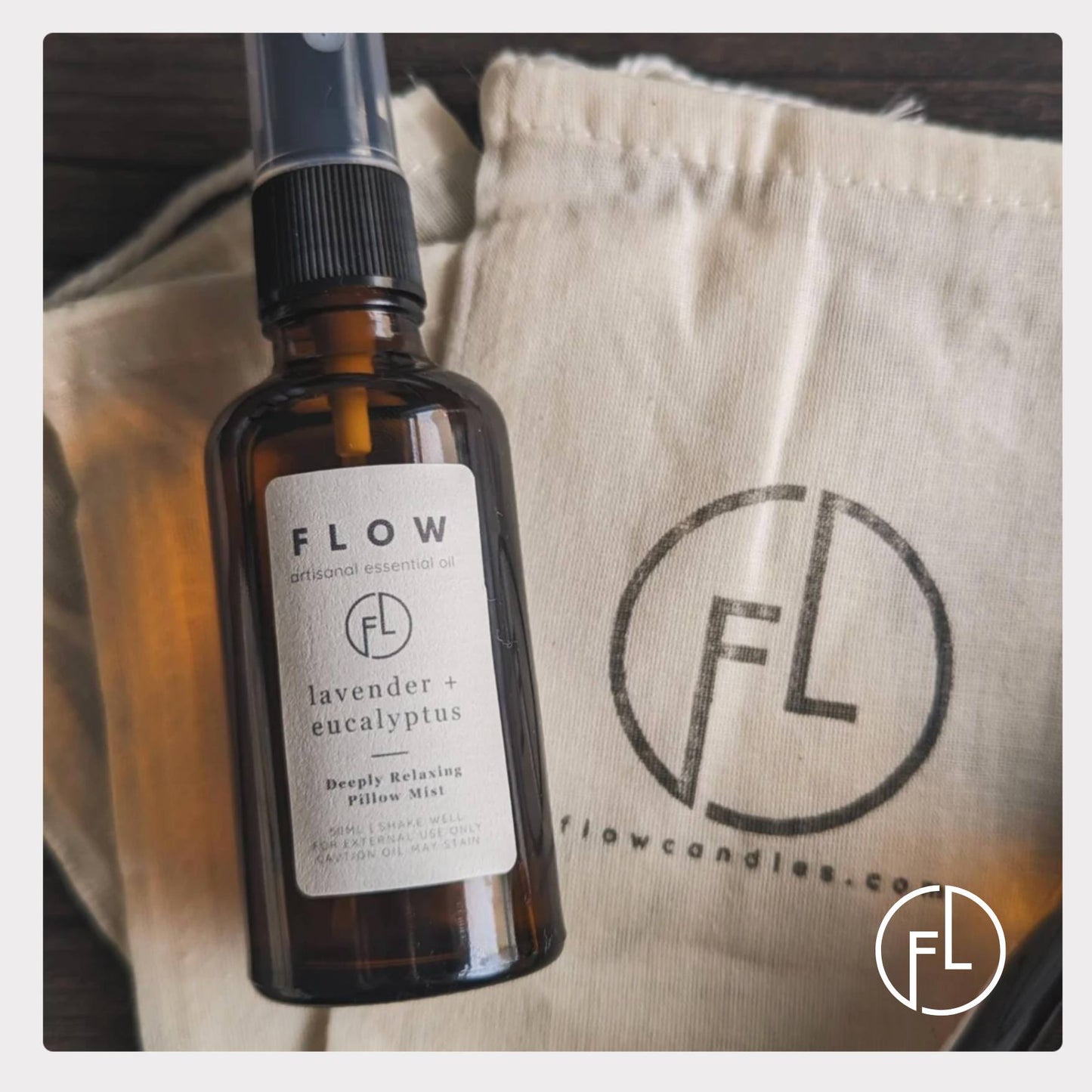 Flow Candles - Essential Oil Pillow Mist (Travel Size)