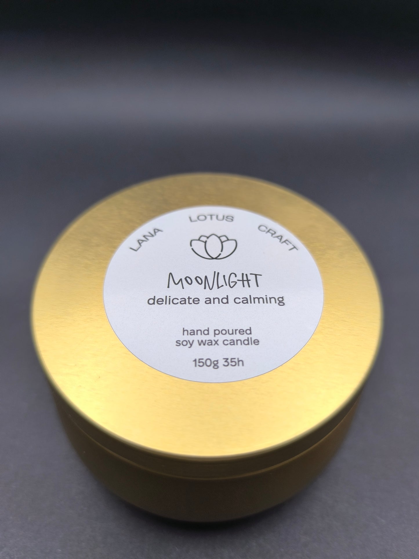 Handmade Scented Soy Wax Candle "Moonlight"