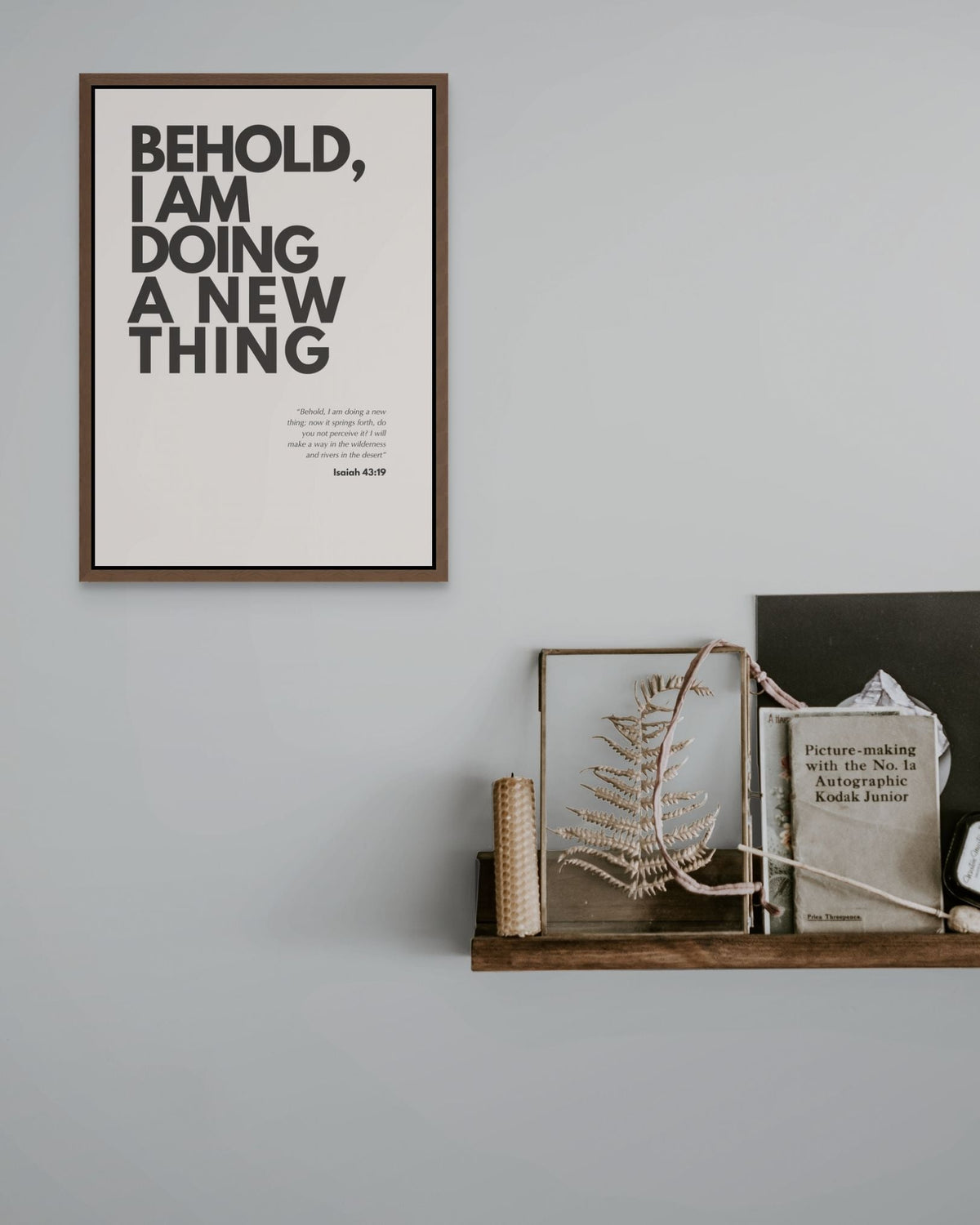 Behold I am Doing a New Thing - Framed Print - A4