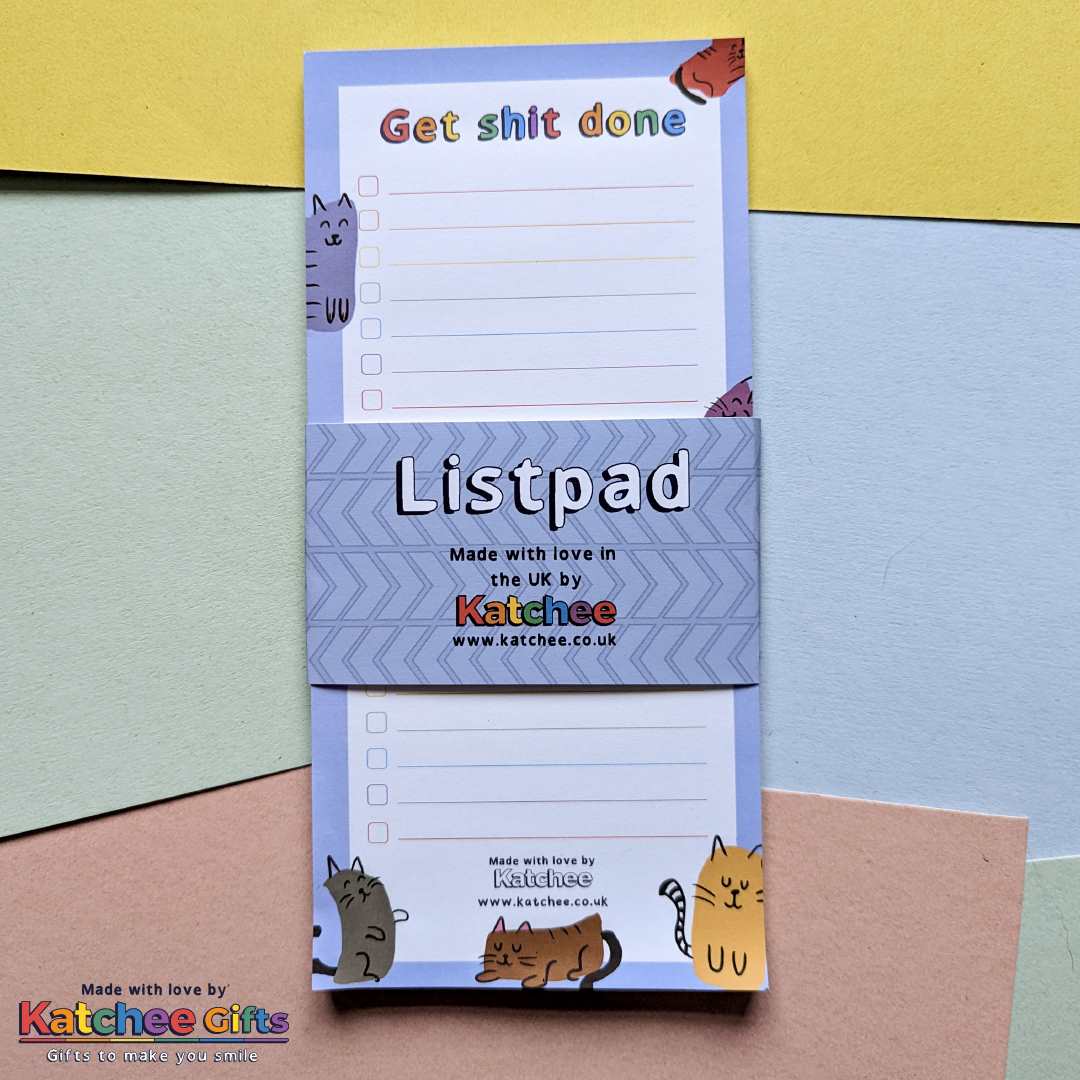Katchee Gifts - Cats themed list pad LST-CAT