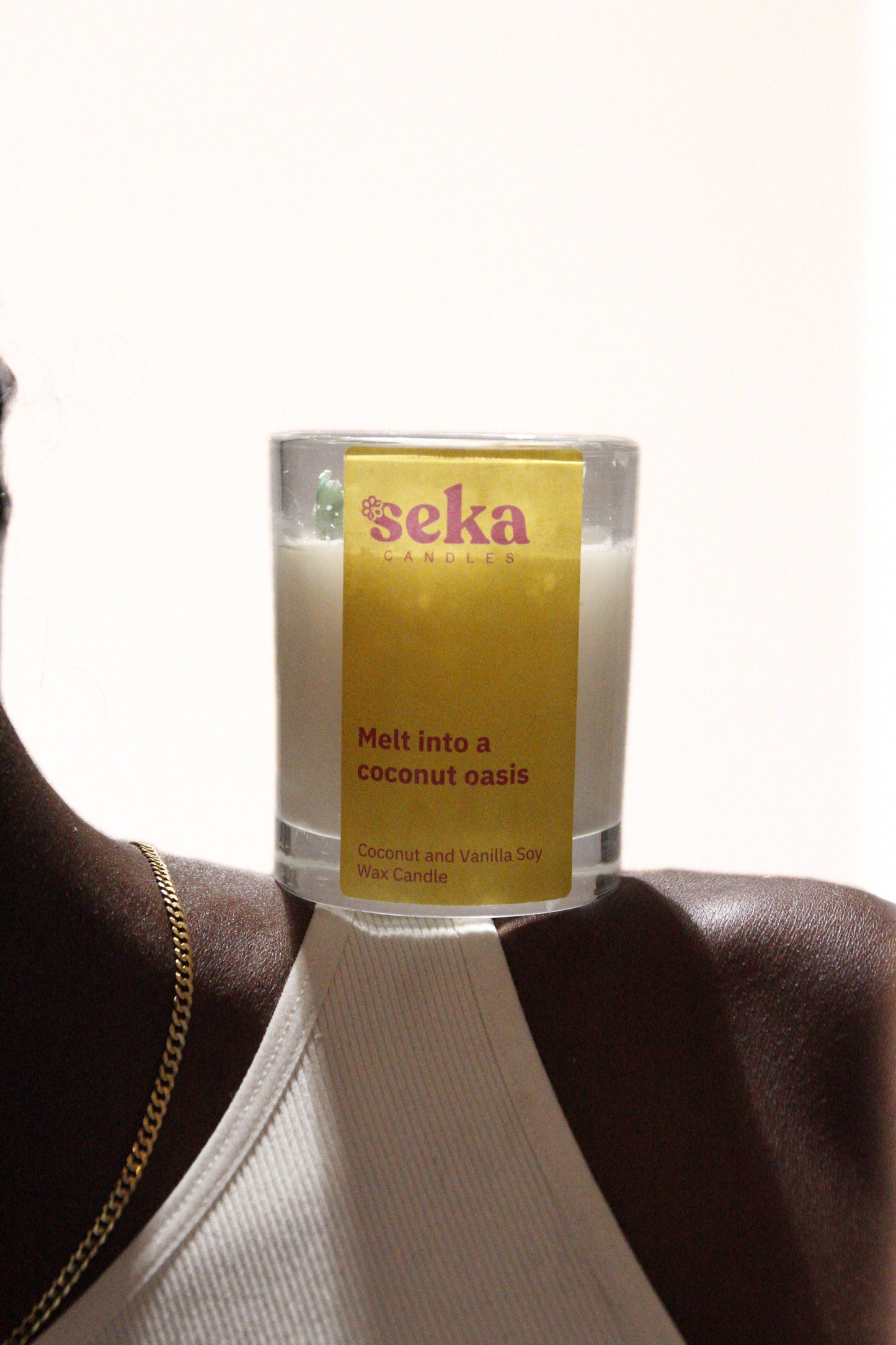 Melt Into A Coconut Oasis- Coconut and Vanilla Candle