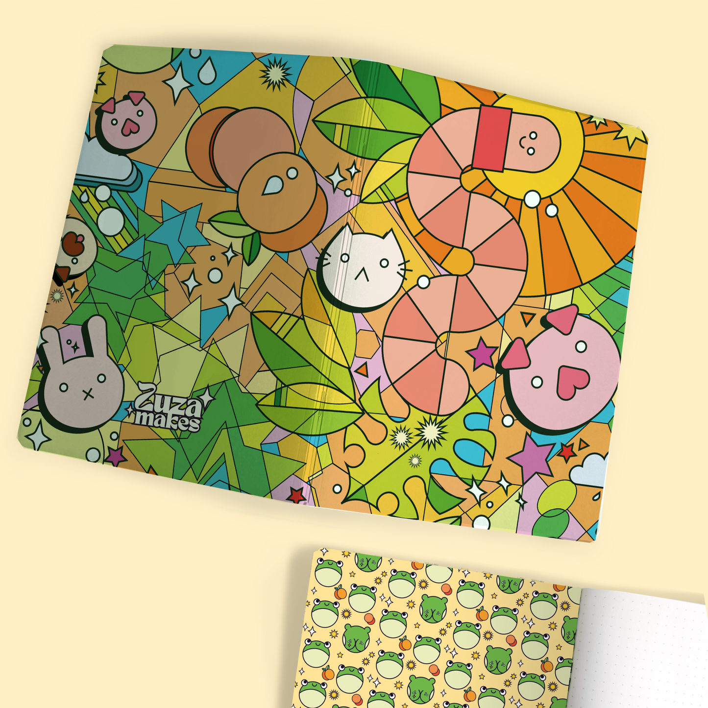 Summer notebook with dotted paper