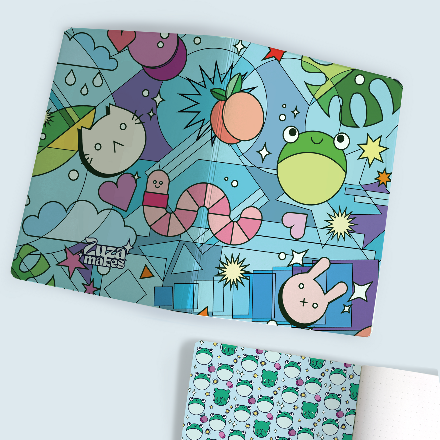 Winter notebook with dotted paper