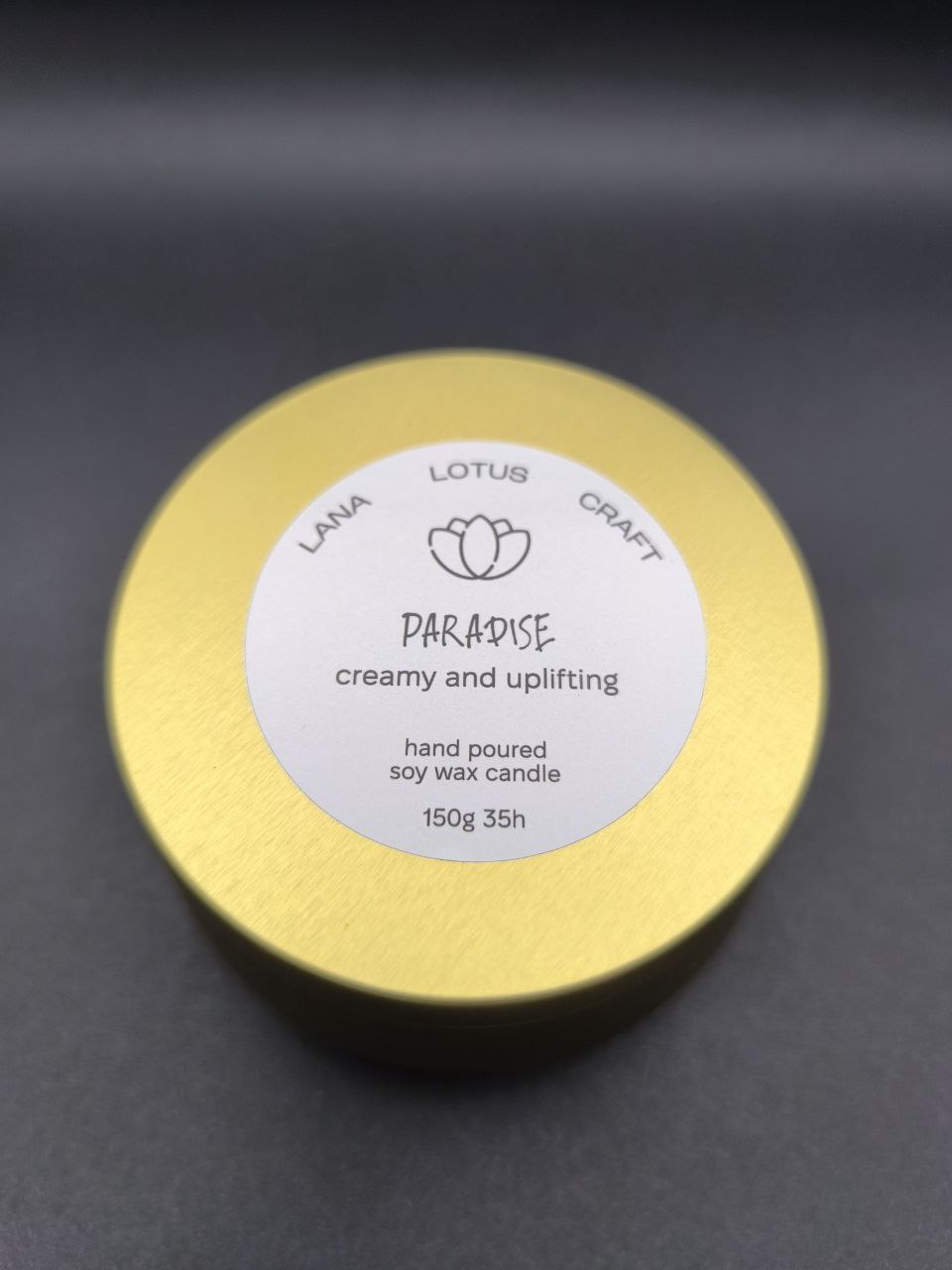 Handmade Scented Soy Wax Candle "Paradise"