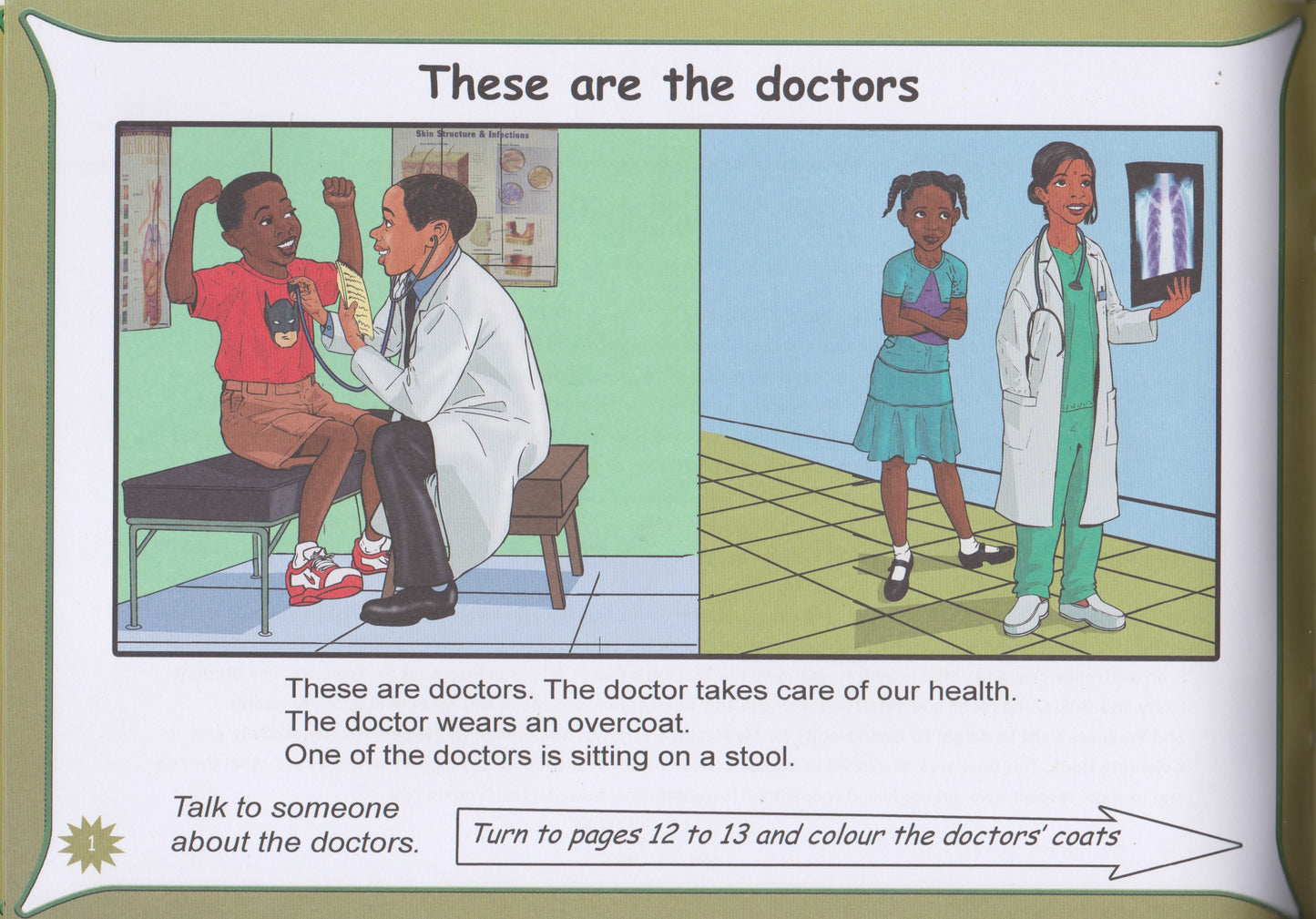 Promoting our Heritage-Community Helpers, Reader, Activity and Colouring Book by Dr Lola Ramocan.