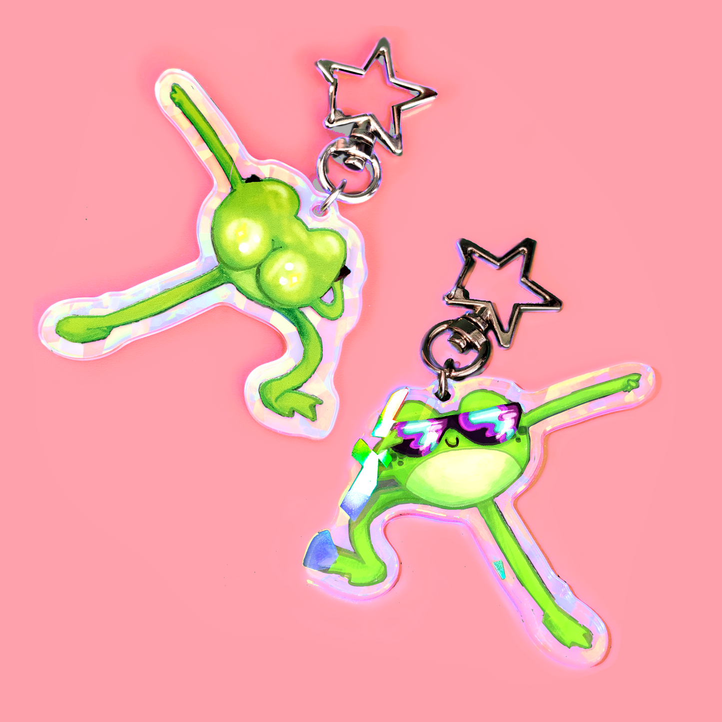Disco Frog Keyring