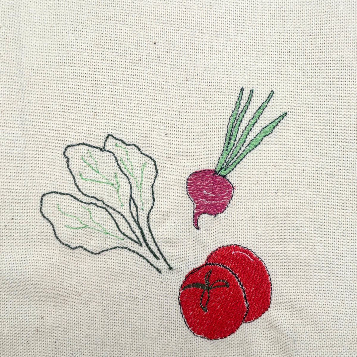 Threads by Jen - Salad Trio Tea towel - TBJ002
