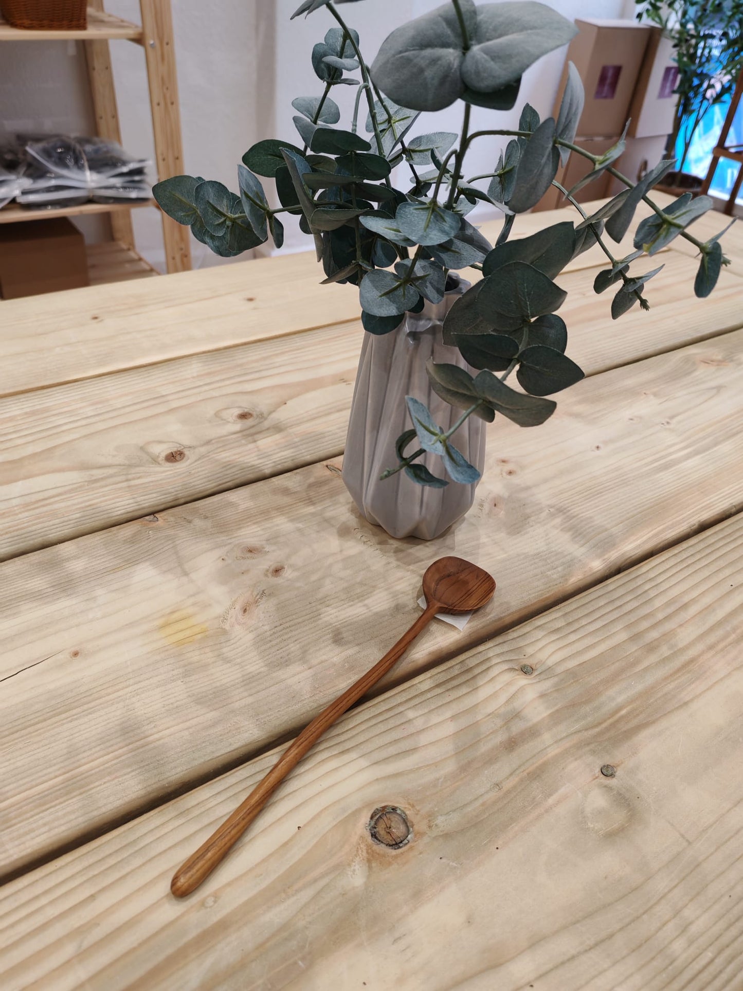 Vanillaism long wooden spoon VAN012 - handcrafted natural kitchen tool