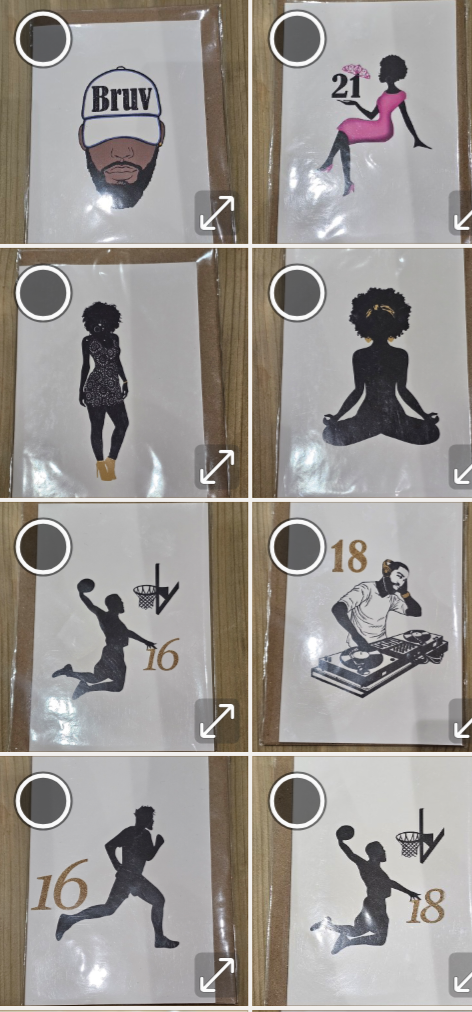 All Shades Cards Various