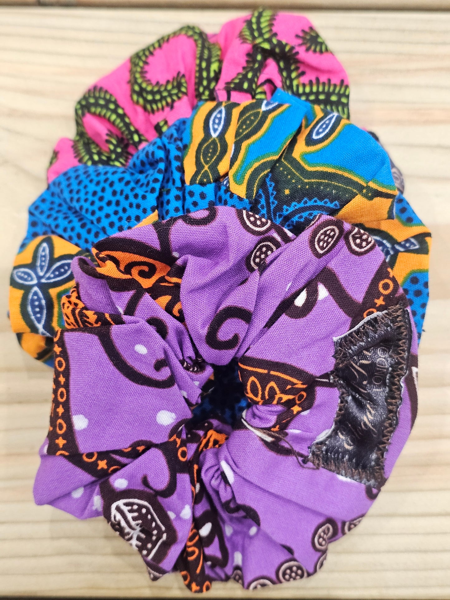 African Print Scrunchie 2 for £5