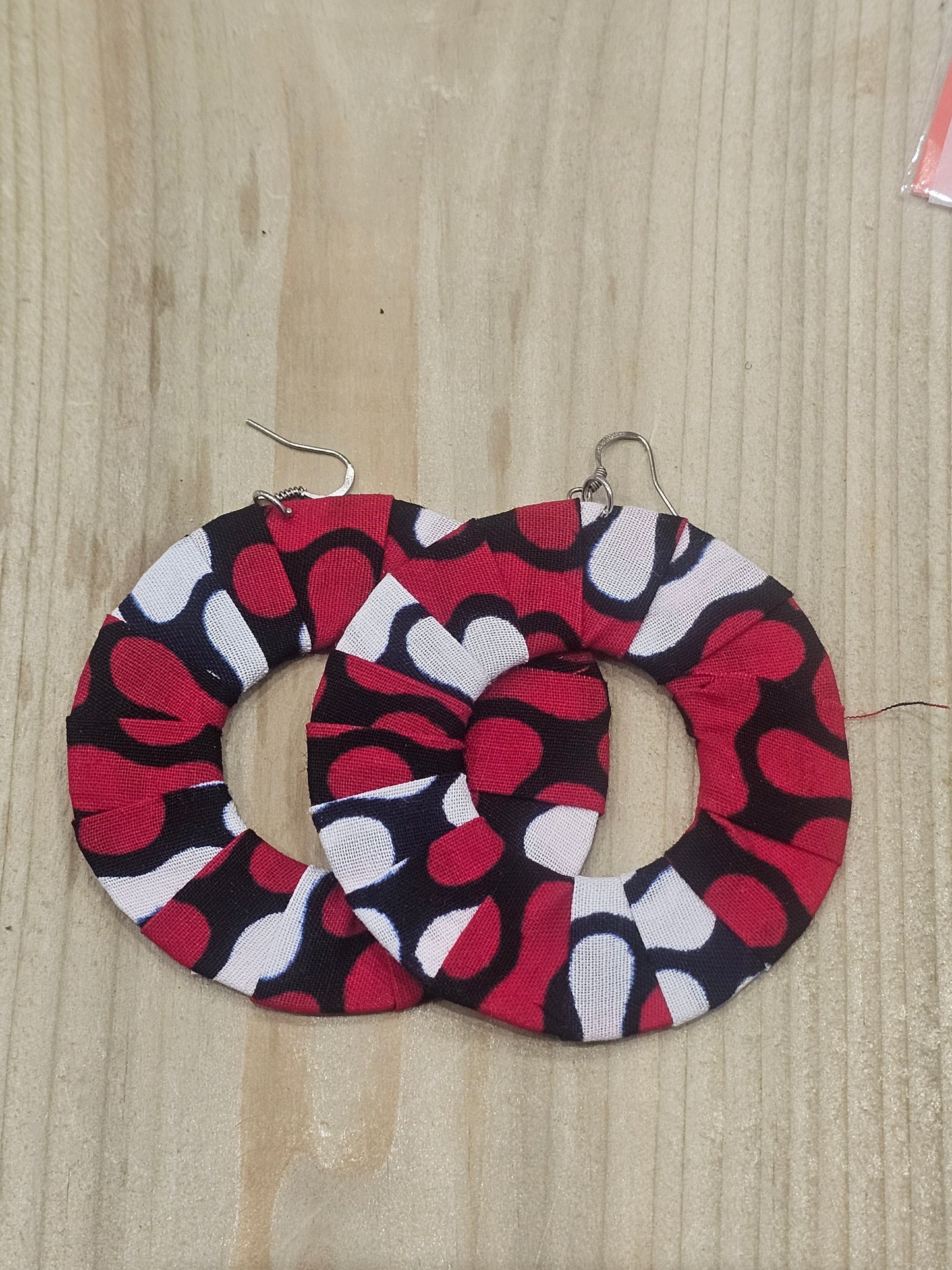Elegant Rise African Fabric Earrings