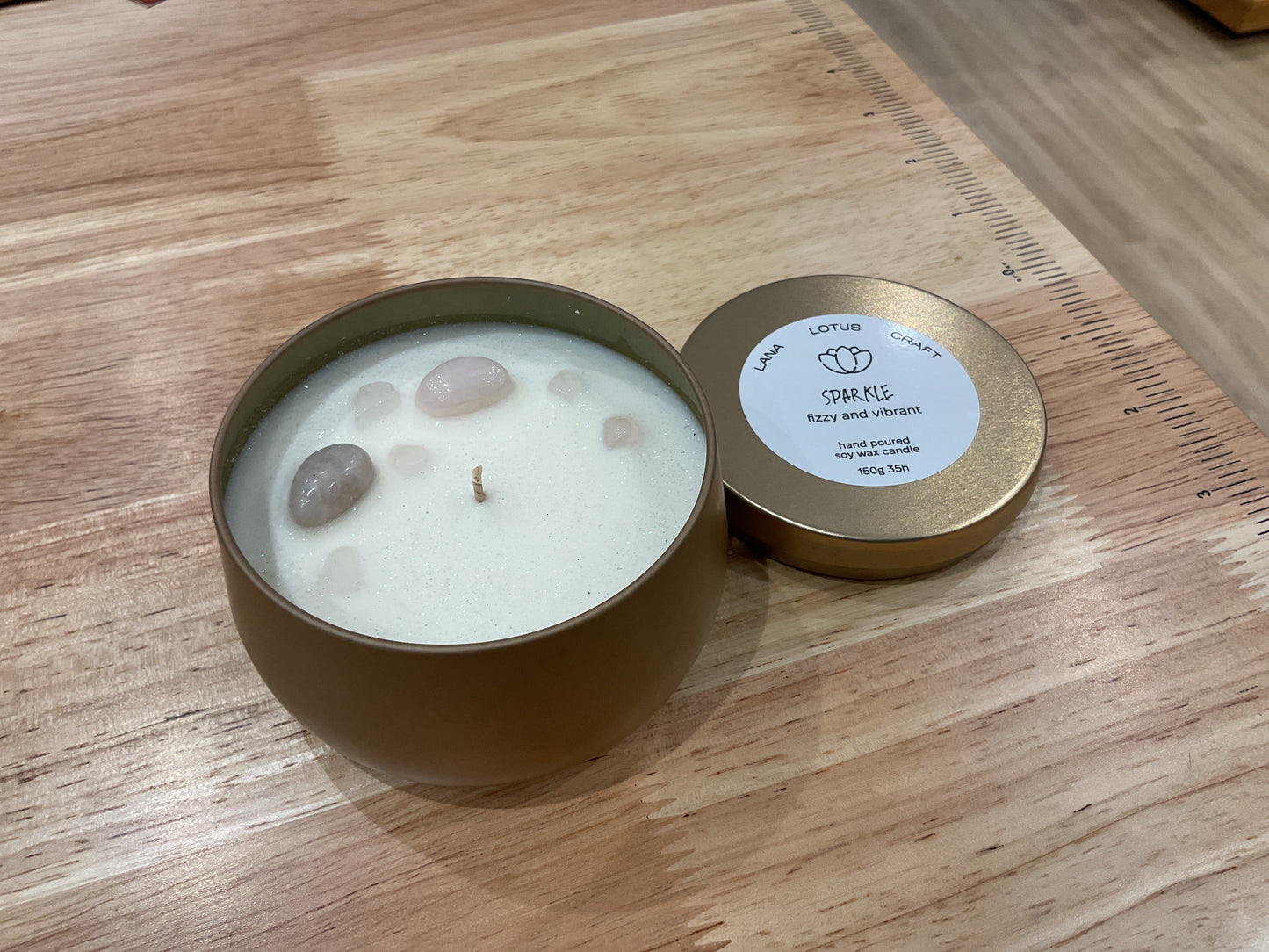 Lana Lotus Craft - "Sparkle" Handmade Scented Soy Wax Candle LLC011