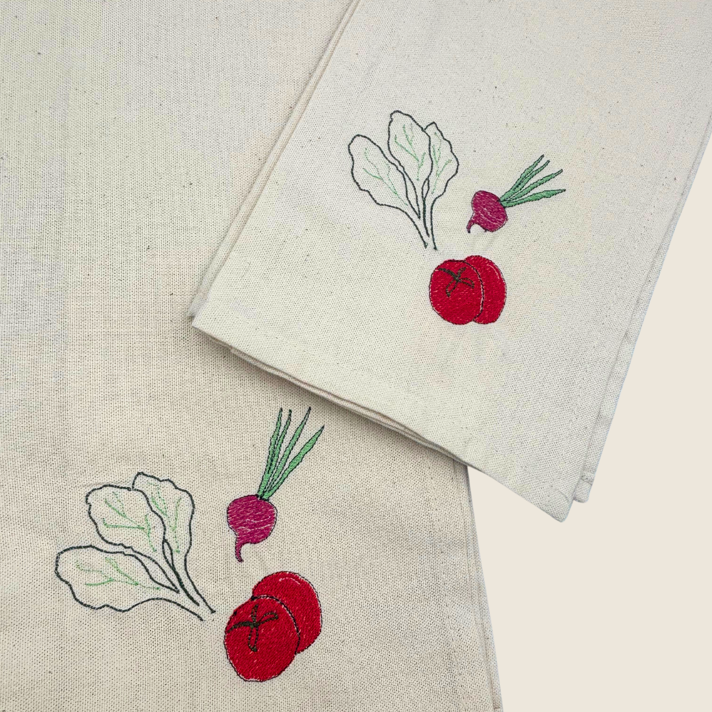 Threads by Jen - Salad Trio Tea towel - TBJ002