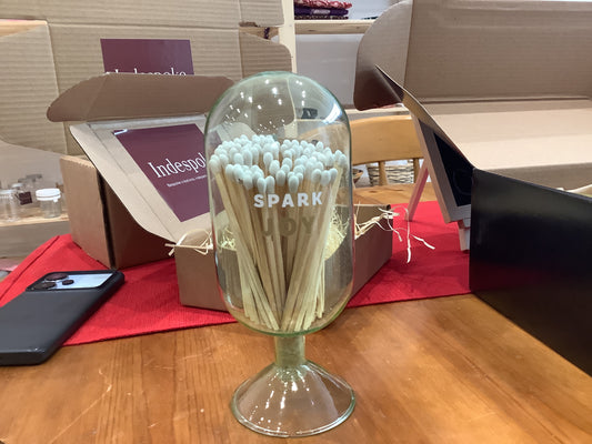 Lana Lotus Matches in Glass Dome