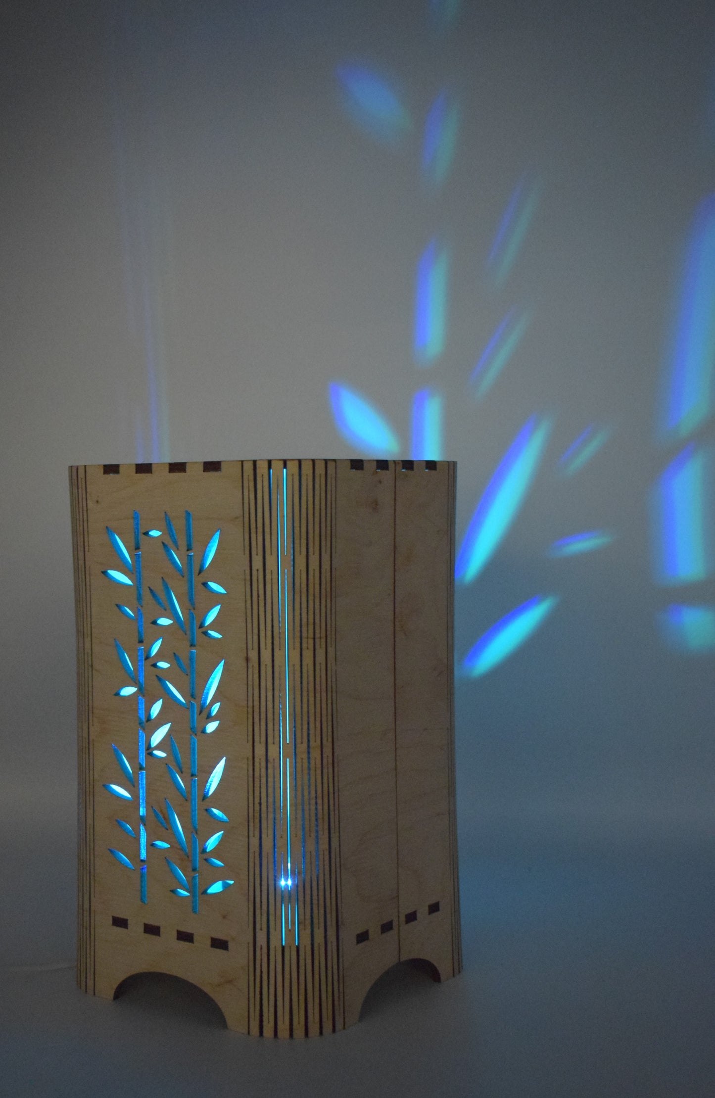 LED RGB decorative wooden lamp Bamboo