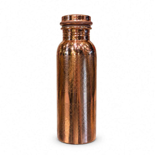 Shared Earth - Copper water bottle, engraved, 600ml
