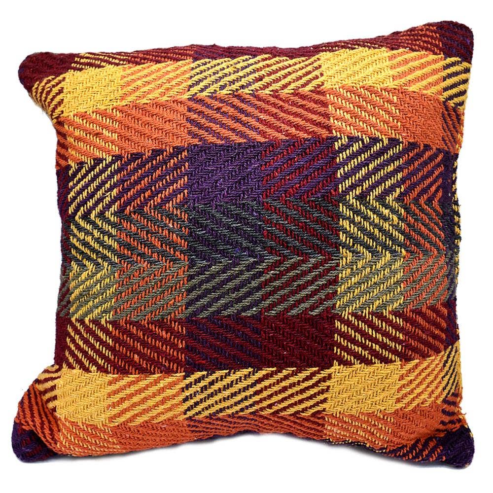 Shared Earth - Cushion Cover Recycled Cotton Blend Autumn Colours