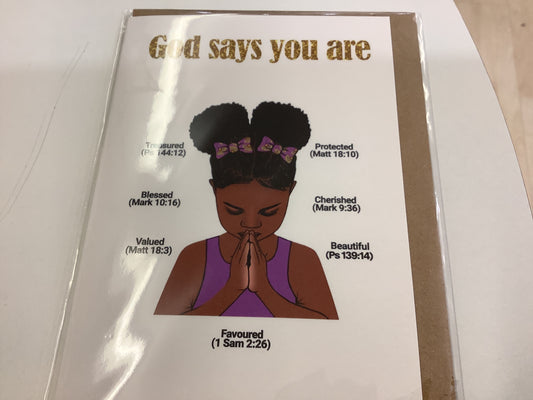 All Shades Cards- God Says You Are