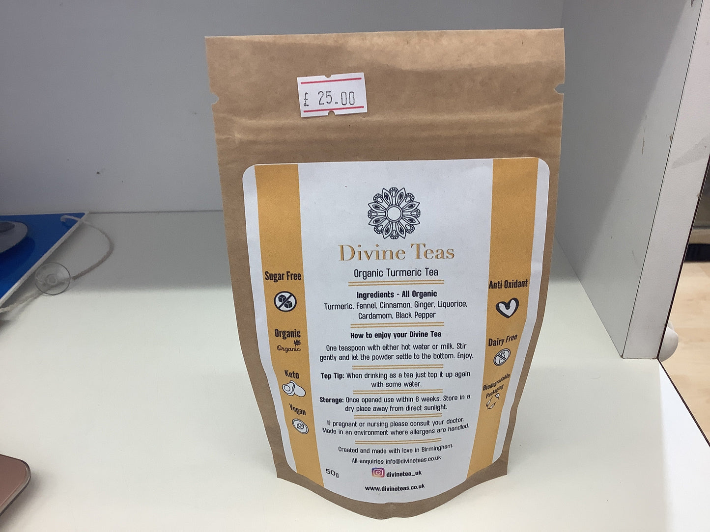 Divine Teas - Organic Turmeric Tea