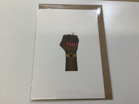 All Shades Cards- Woman Fist with ring