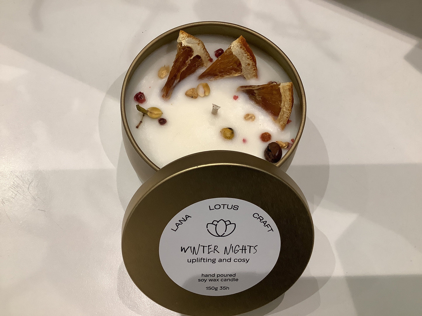 Lana Lotus Craft  - “Winter Nights” Handmade Scented Soy Wax Candle LLC007