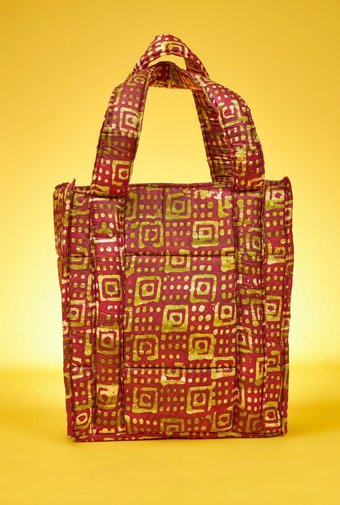 Sannoh Batik Kagonde Batik Quilted Zipper Tote