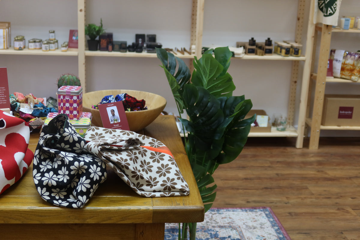 The shelf zones in the Indespoke Solihull shop