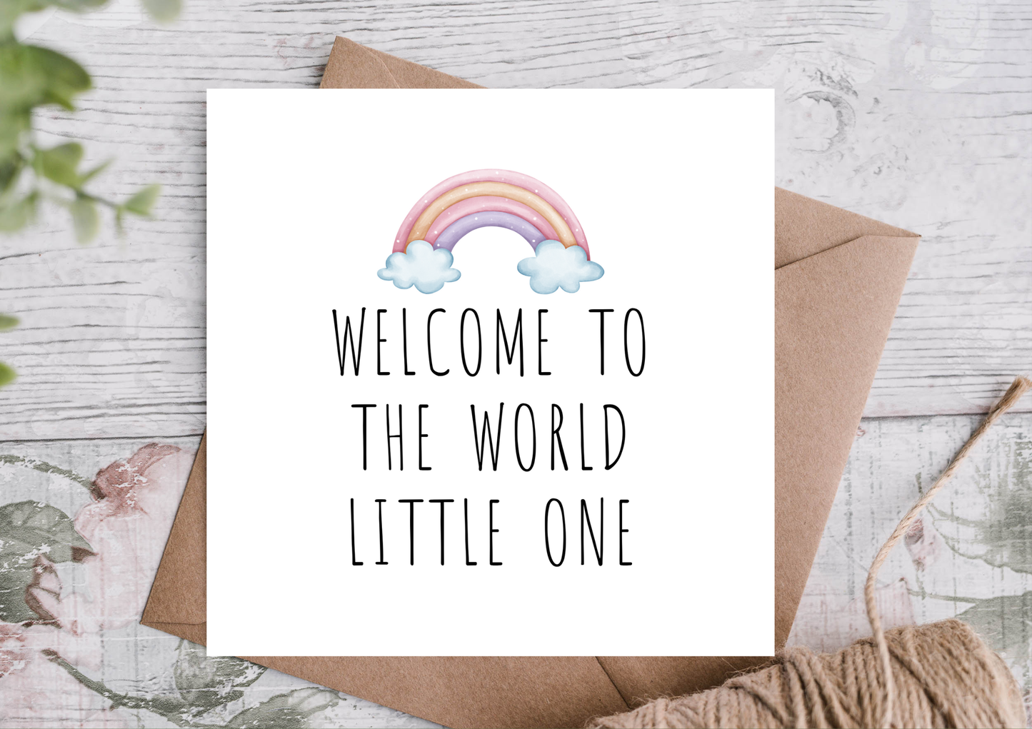 Highgrove Cards - Welcome to the World Little One Card | New Baby Card