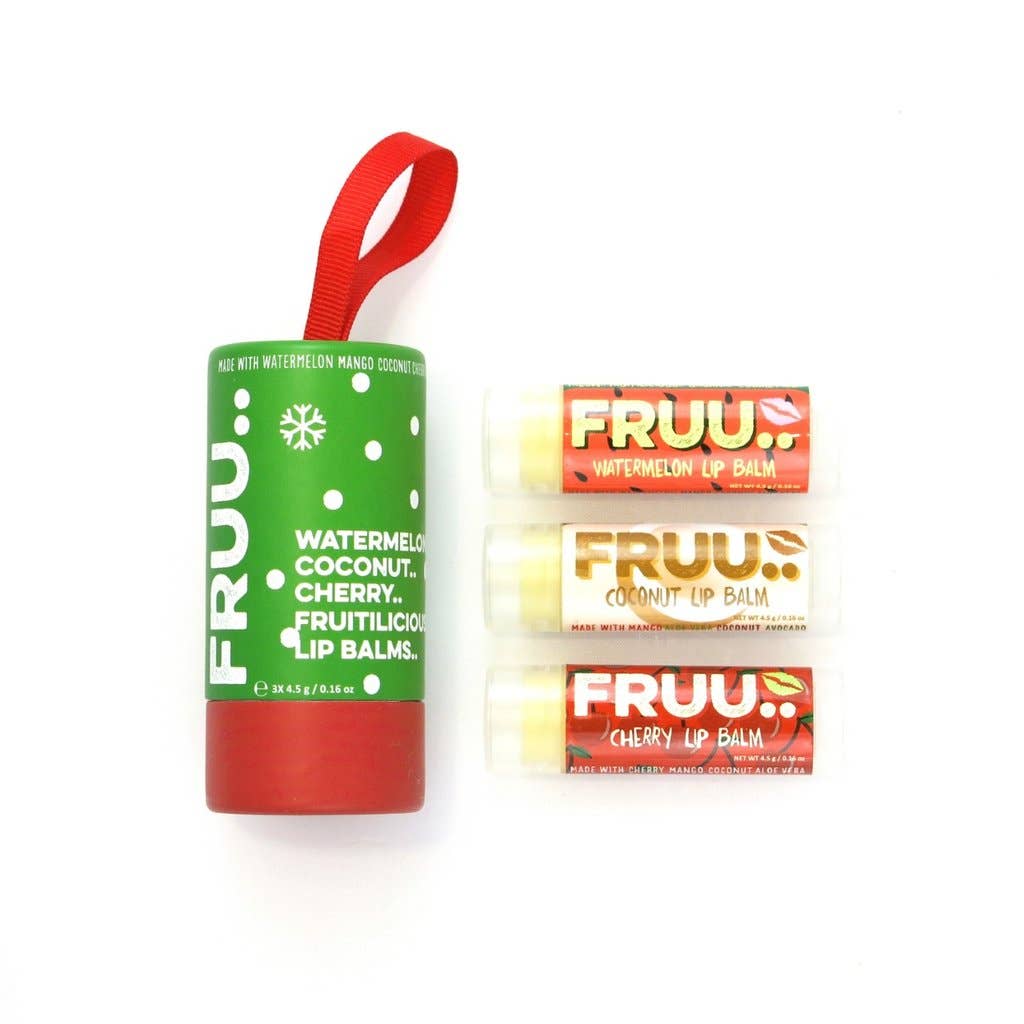 FRUU Cosmetics - FRUU Christmas Lip Balm Trio Set