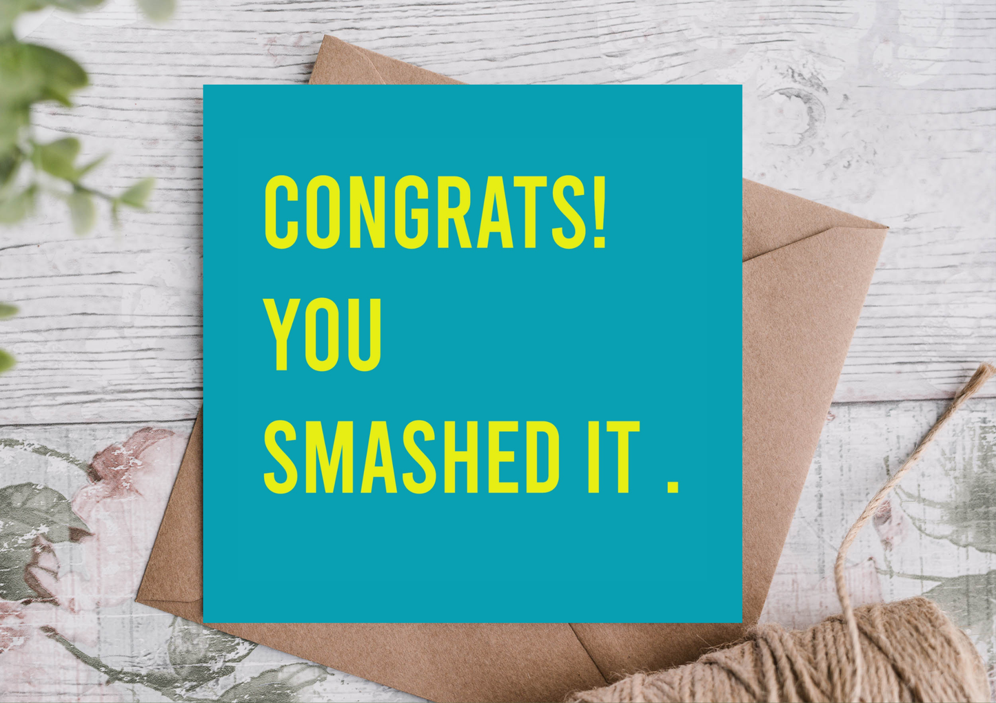 Highgrove Cards - Congrats You Smashed It Congratulations Card