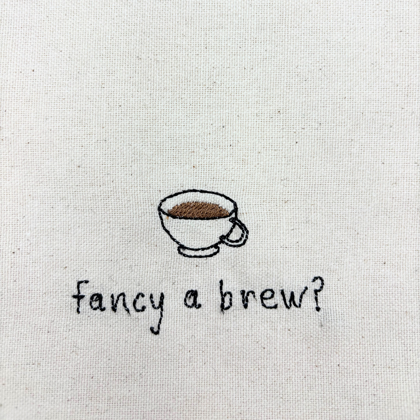 Threads by Jen - Brew Tea towel - TBJ005