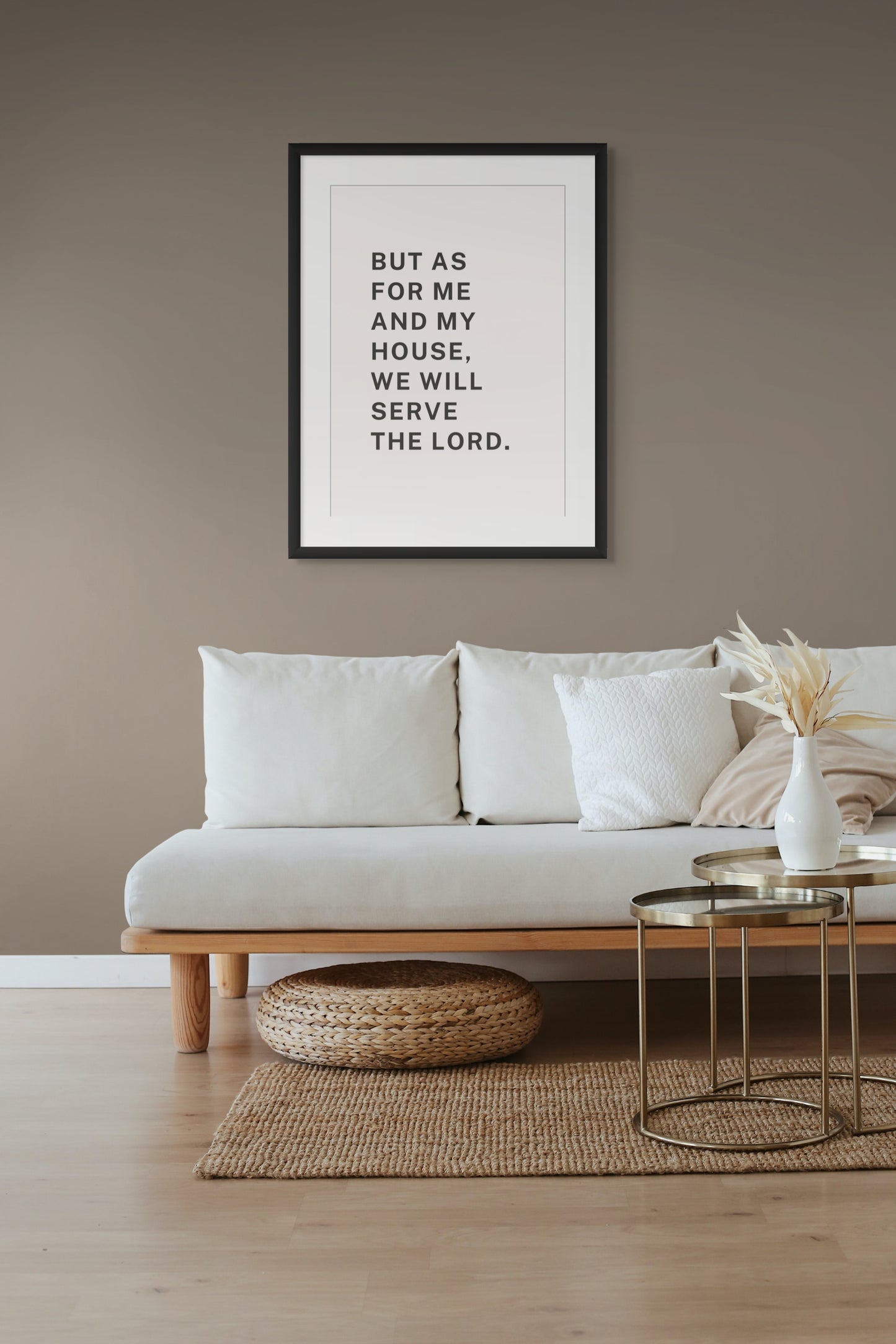 But As For Me and My House - Large Framed Print - A2
