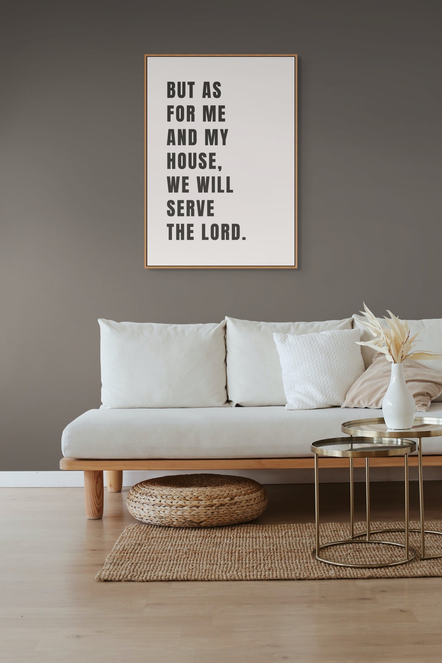 But as for Me and My House We Will serve the Lord - Christian Wall Art Poster