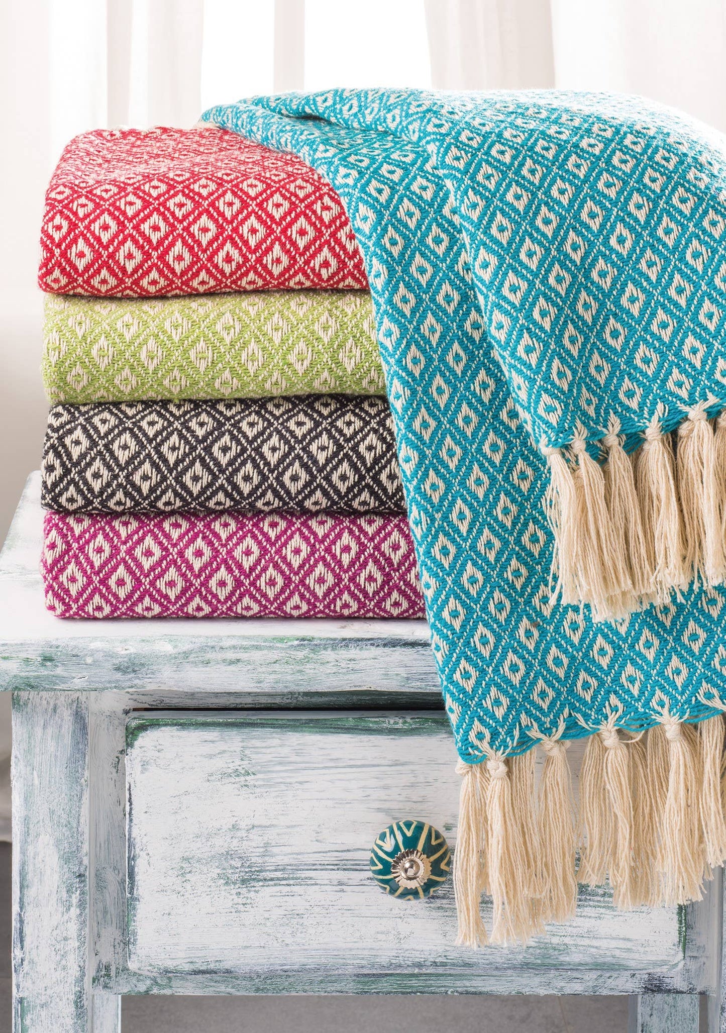 Namaste - Diamond Weave Cotton Handloom Throw