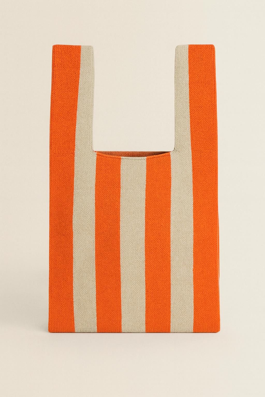 TOKEII KNIT STUDIO - Classic Stripe Knitted Reusable Market Bag-Tote Bag-gift