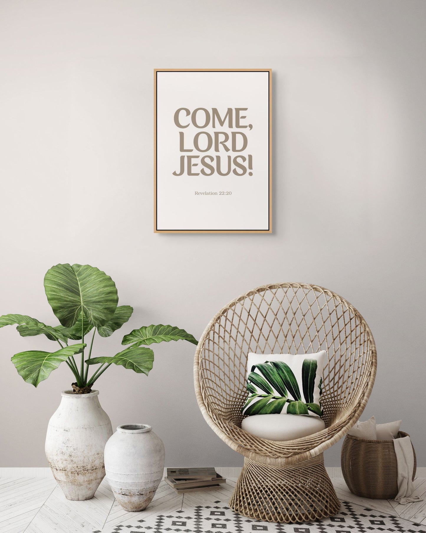 Come Lord Jesus! Christian Poster Wall Art