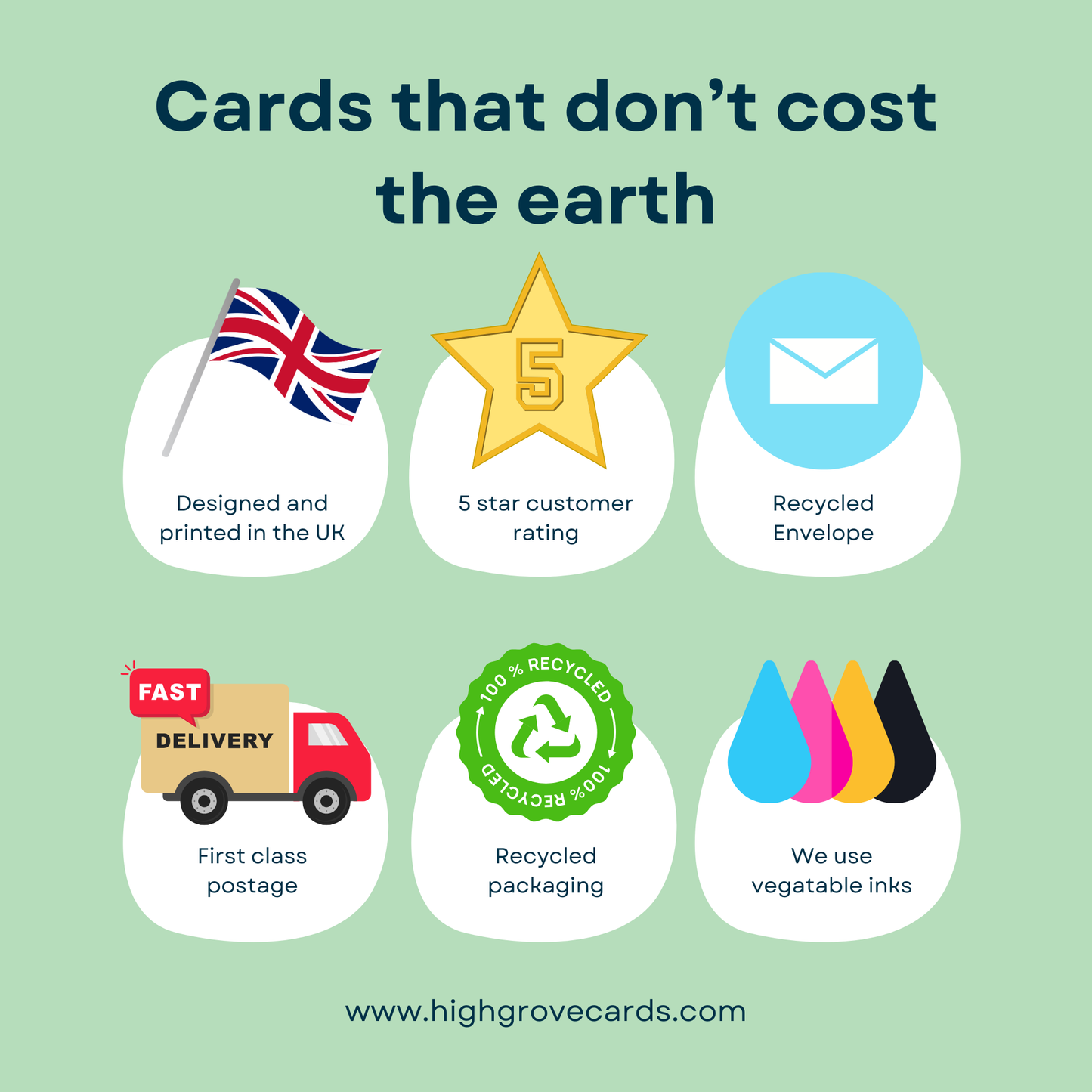 Highgrove Cards -  Sympathy Card / Bereavement Card  