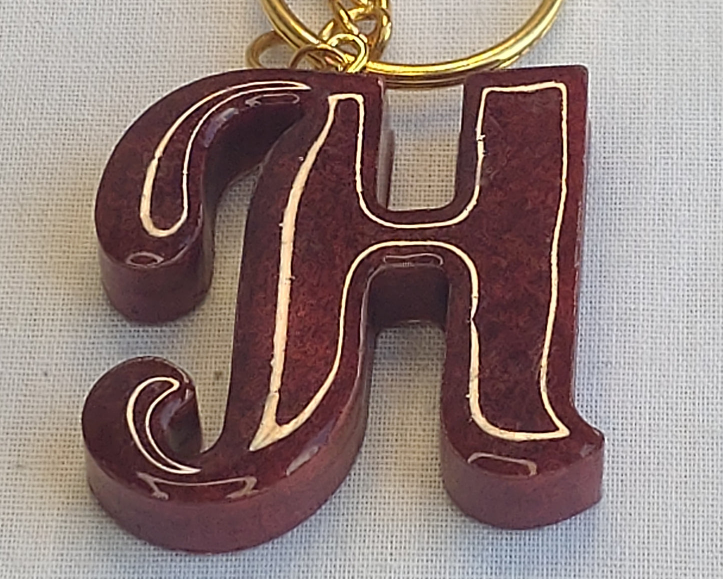 Shortie's Resin - Letter Keyrings