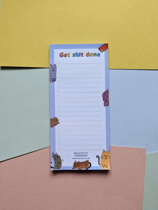 Cats themed list pad